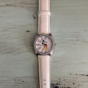 Disney White and Silver Kids Watch